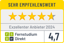 Exzellenter Anbieter 2024 - FernstudiumDirekt