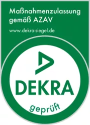 Dekra Zertifizierung Academy of Sports - Siegel grün