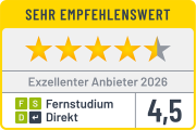Exzellenter Anbieter 2025 - FernstudiumDirekt