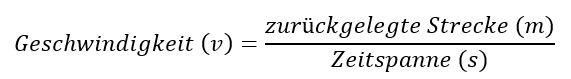 Geschwindigkeit