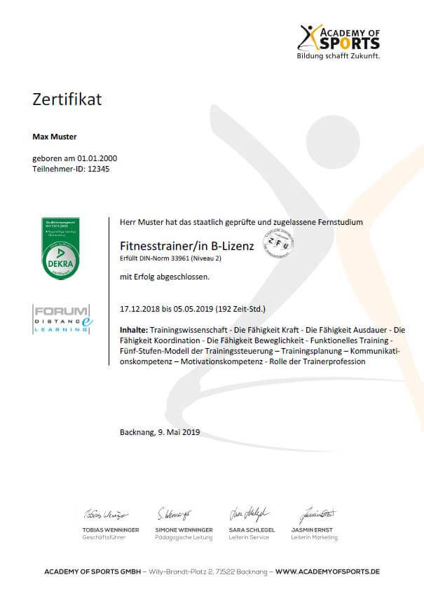 Welche Fitnesstrainer Lizenzen gibt es?