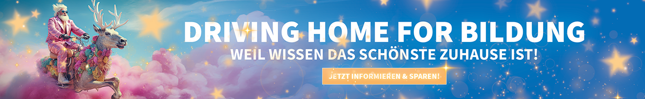 Driving home for Bildung - weil Wissen das schönste Zuhause ist! Allen ein gesegnetes Weihnachtsfest.