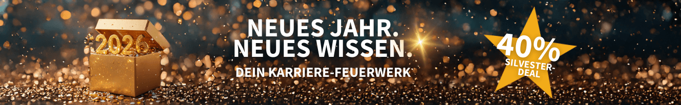 40% Silvester-Deal! Dein Karrierefeuerwerk mit dem CODE: NEWYEAR26.