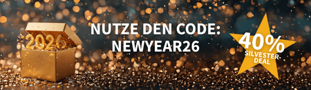 40% Silvester-Deal mit dem New Years Booster! Happy New Year!