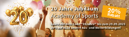 Spare mit unserem aktuellen Rabatt auf ALLE unsere Aus- und Weiterbildungen!