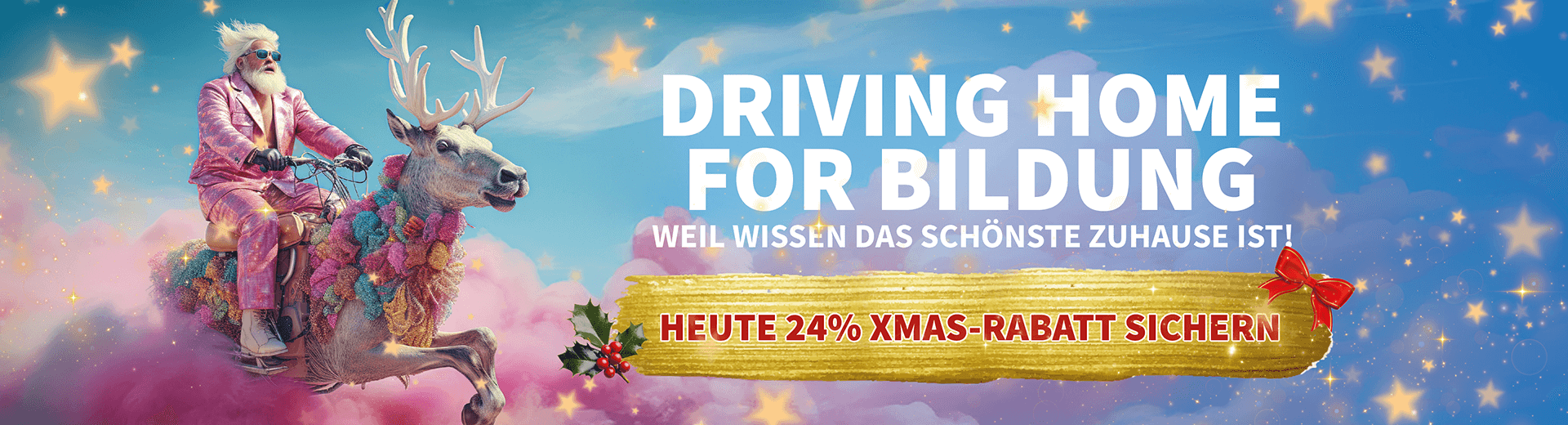Driving home for Bildung - weil Wissen das schönste Zuhause ist! Allen ein gesegnetes Weihnachtsfest.