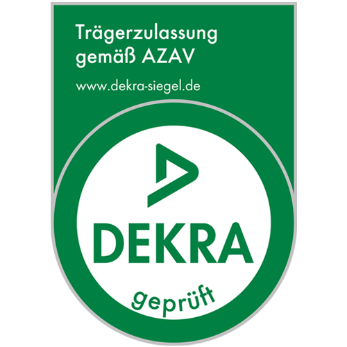Dekra Zertifizierung Academy of Sports - Siegel grün