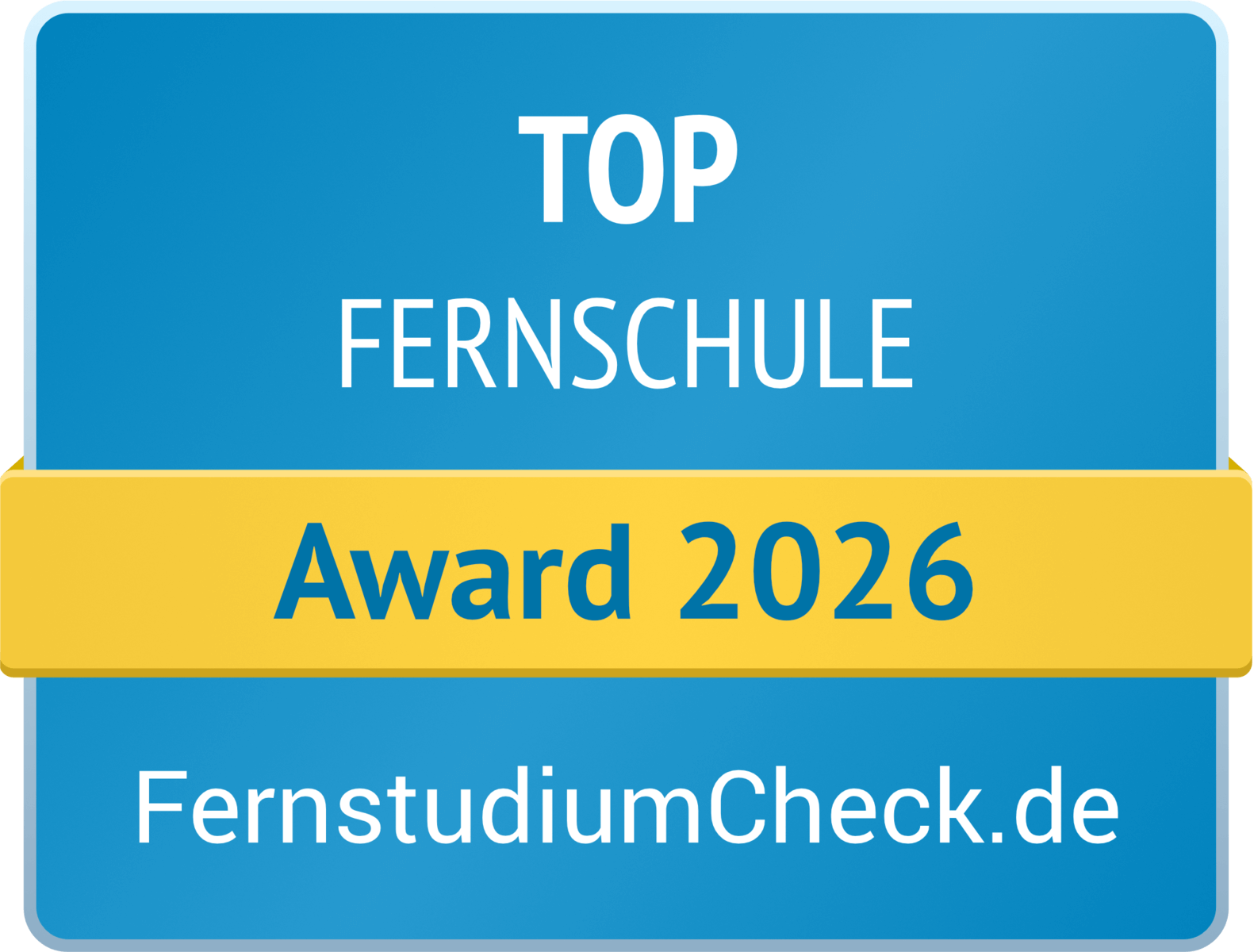 Auszeichnung TOP Fernschule von FernstudiumCheck